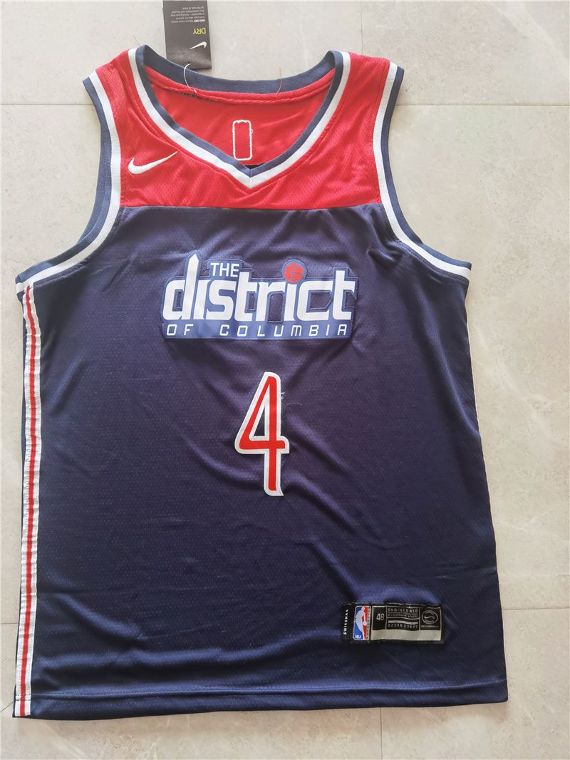 Men Washington Wizards #4 Westbrook Blue Game 2021 Nike NBA Jersey->washington wizards->NBA Jersey